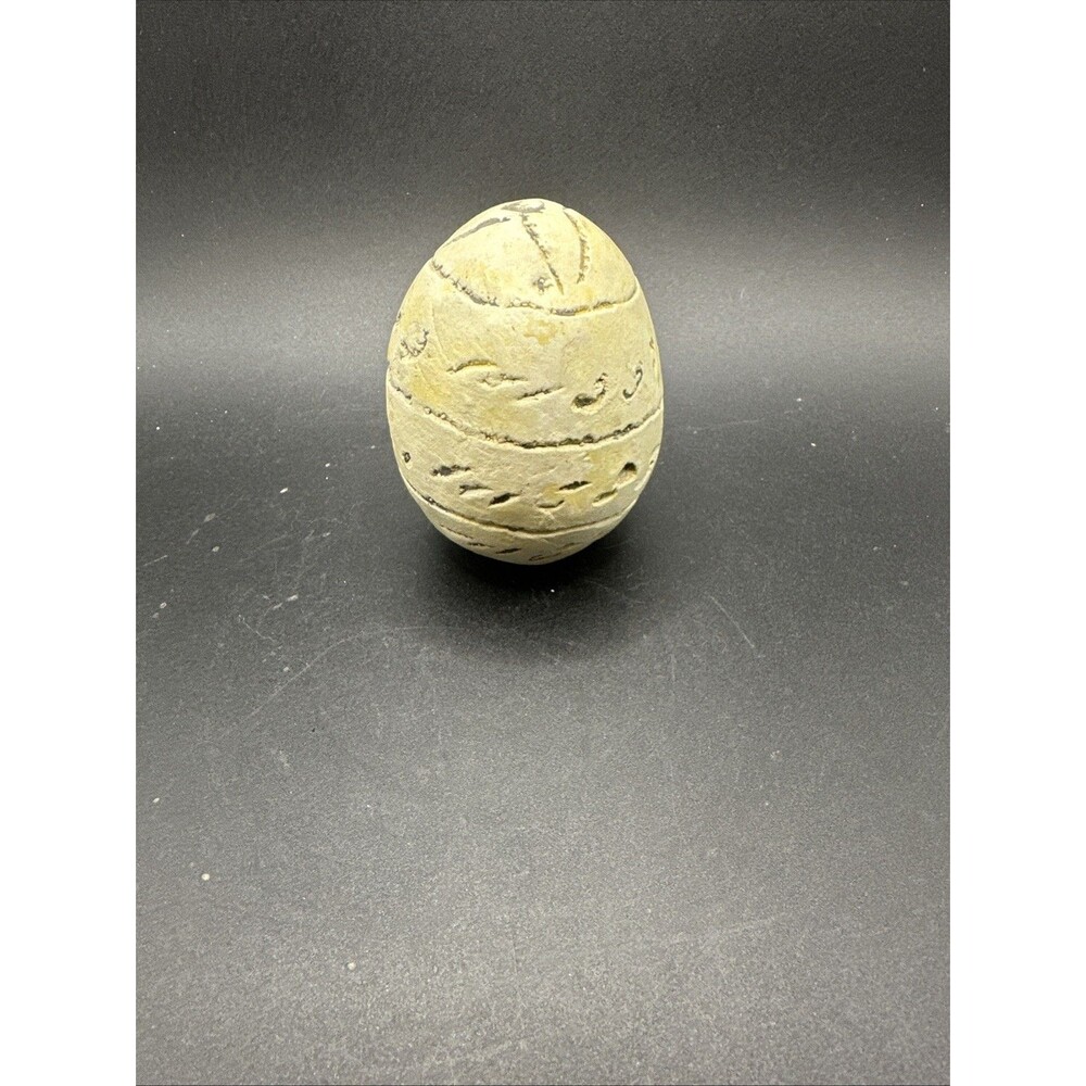 Indonesian Kalimantan Lucky Calendar Egg With Rattle Inside